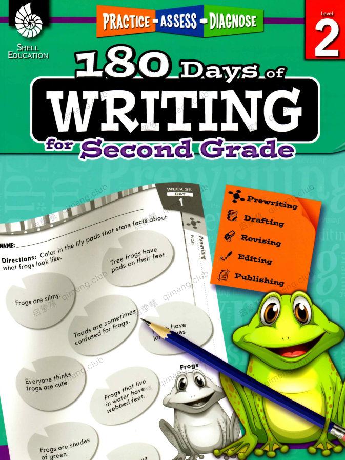 美国小学写作练习册《180 Days Of Writing》GK-G6全7册+11集精讲课